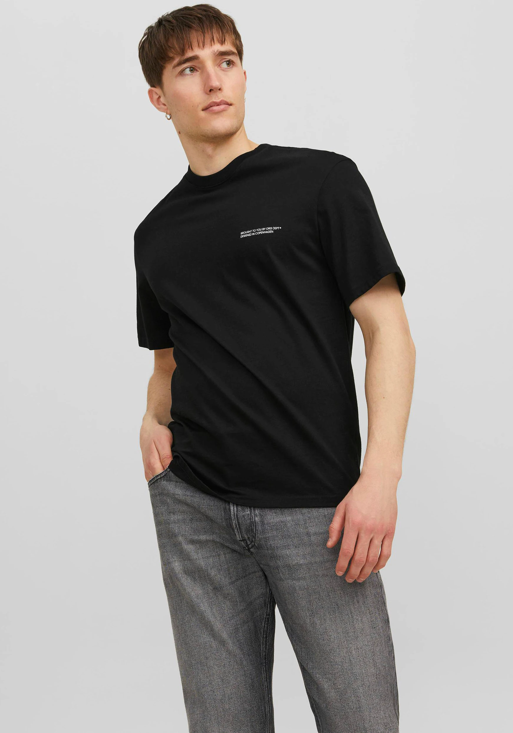 Jack & Jones Rundhalsshirt "JORVESTERBRO BACK TEE SS CREW NECK SN" günstig online kaufen