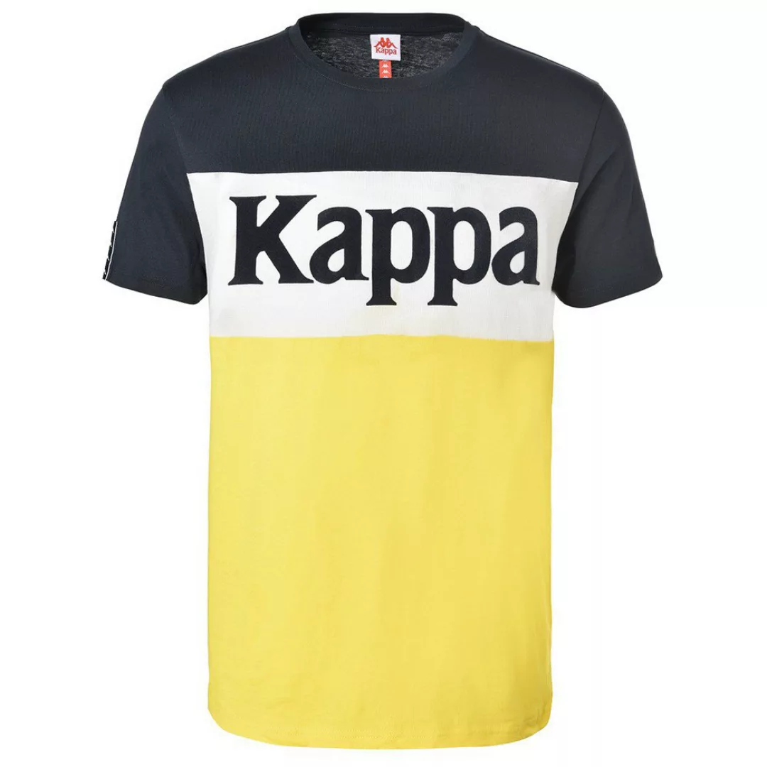 Kappa Irwing Authentic Kurzärmeliges T-shirt S Blue Navy / White / Yellow günstig online kaufen