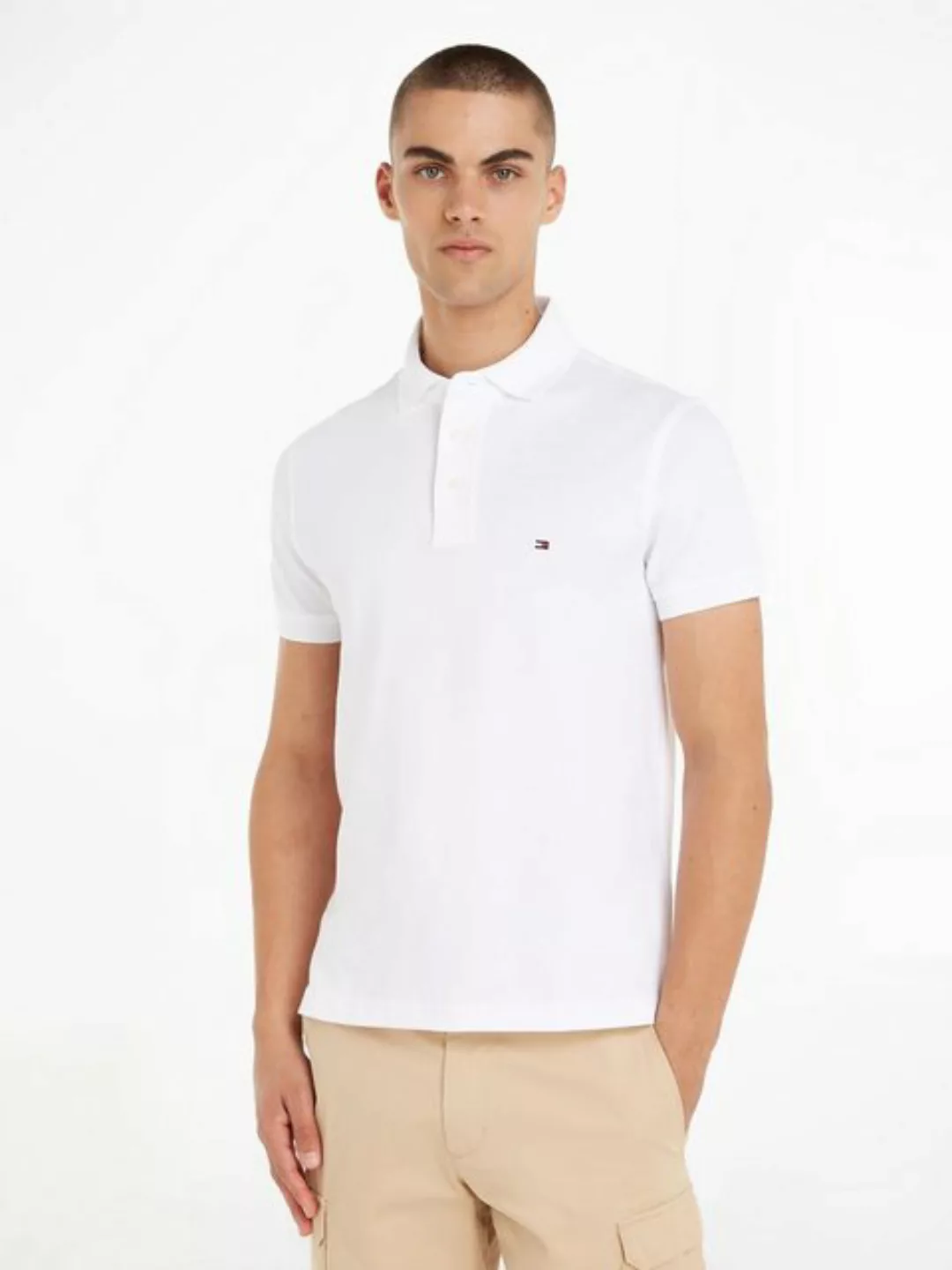 Tommy Hilfiger Poloshirt 1985 SLIM POLO hochwertige Baumwoll-Piqué-Qualität günstig online kaufen