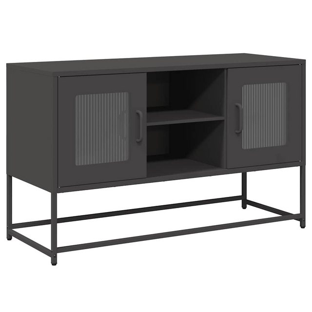 vidaXL Schrankmodule TV-Schrank Schwarz 100,5x39x60,5 cm Stahl günstig online kaufen