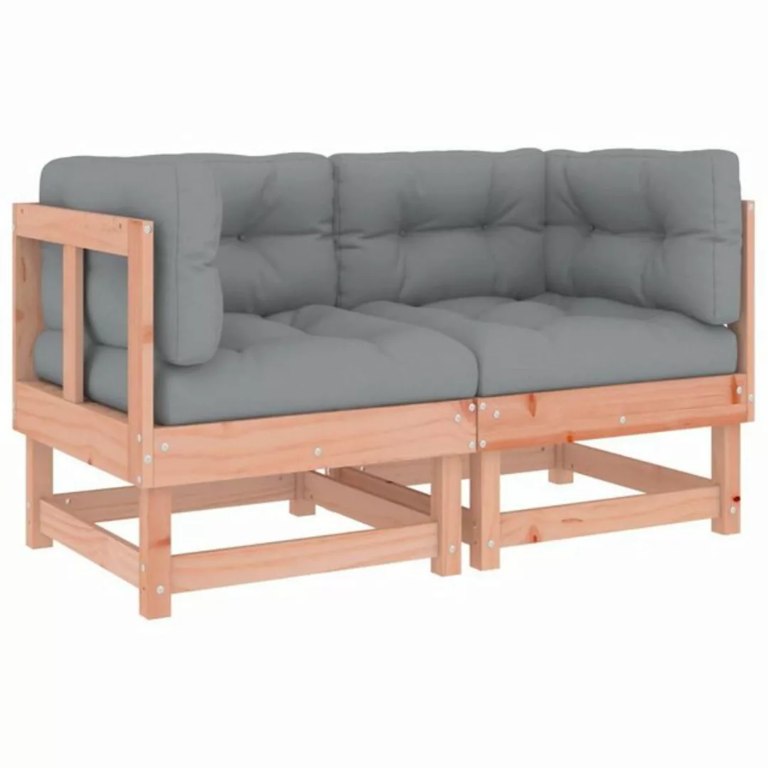 vidaXL Loungesofa Ecksofas mit Kissen 2 Stk. Massivholz Douglasie, 1 Teile günstig online kaufen