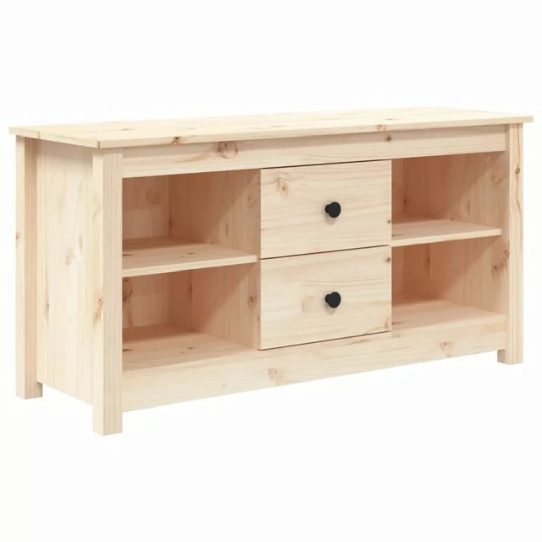 vidaXL TV-Schrank TV-Board 103x36,5x52 cm Massivholz Kiefer günstig online kaufen