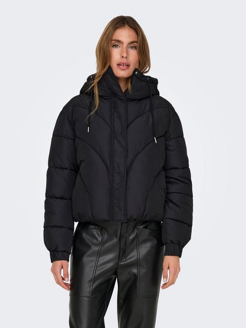 JACQUELINE de YONG Winterjacke Jacke Winterjacke mit Kapuze Reißverschluss günstig online kaufen