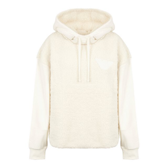 Emporio Armani Kapuzenpullover Sweater with Hood mit Adler-Patch günstig online kaufen