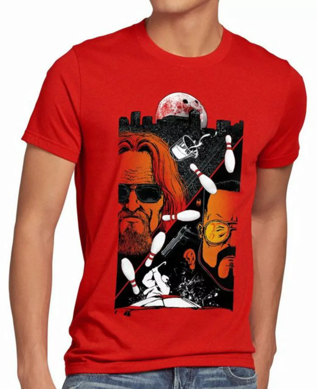 style3 Print-Shirt Herren T-Shirt The Dude lebowski bowling bowler big Jeff günstig online kaufen