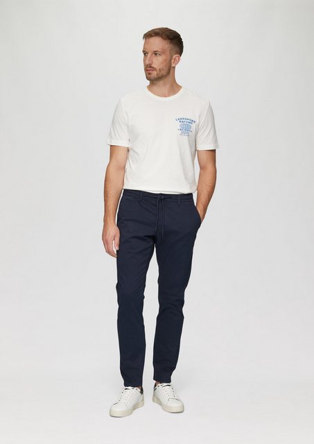 s.Oliver Stoffhose Regular Fit: Chino mit Gummizug Durchzugkordel günstig online kaufen