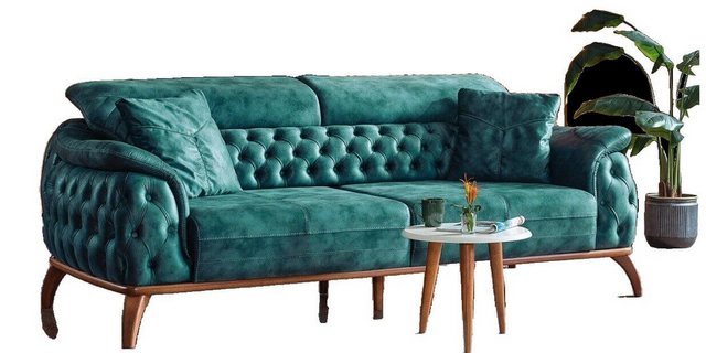 JVmoebel 3-Sitzer Luxus Chesterfield 3 Sitzer Designer Sofa Couch Polster C günstig online kaufen