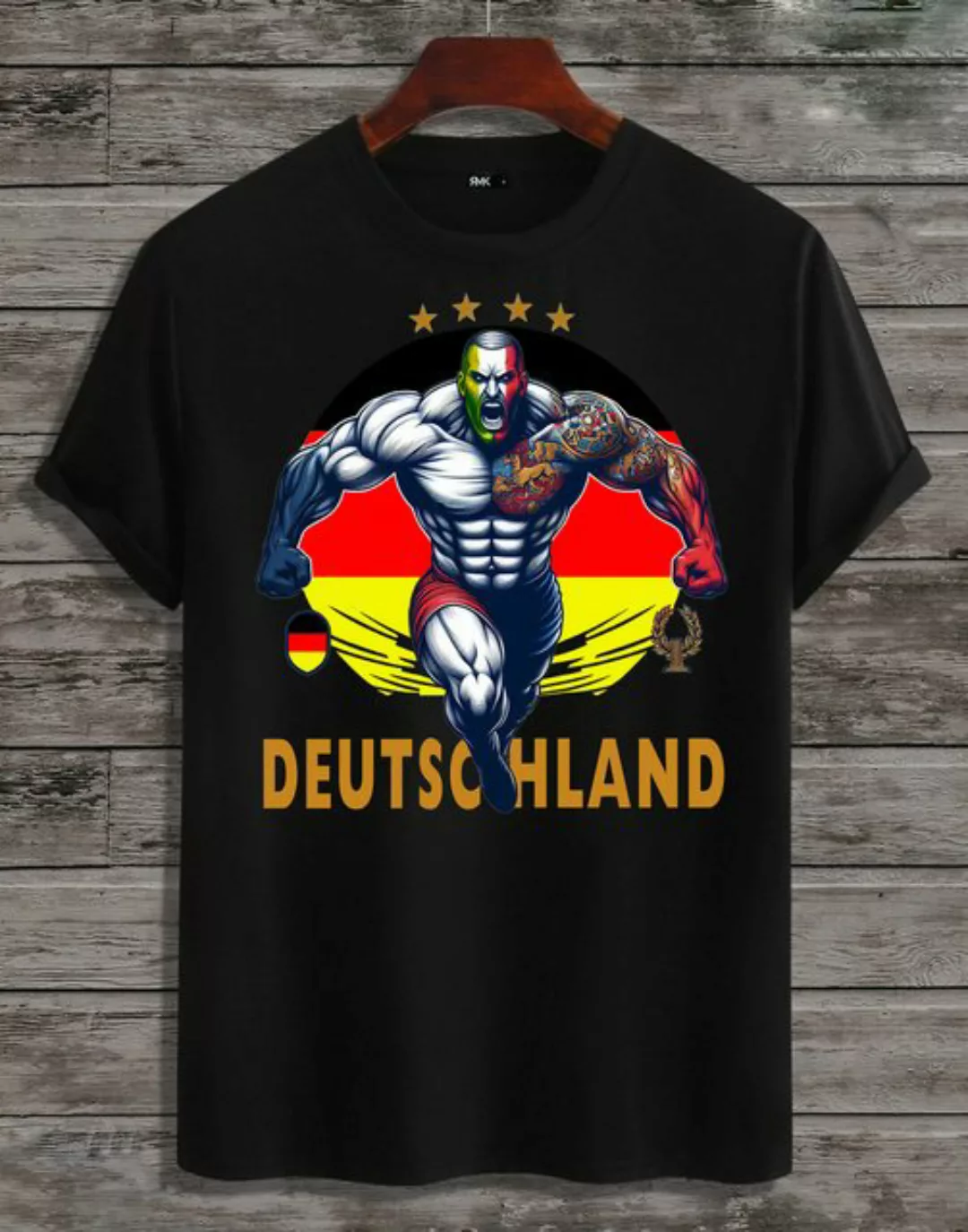 RMK T-Shirt Herren Shirt Fan Trikot Rundhals Fußball Deutschland Germany EM günstig online kaufen