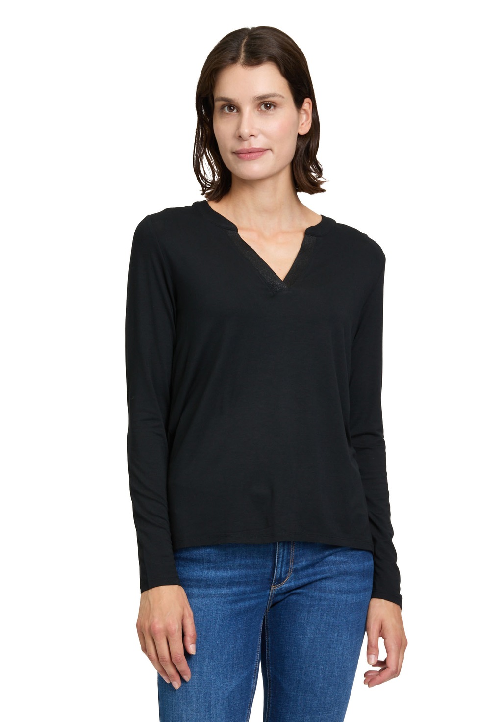 Betty Barclay Kurzarmshirt "Betty Barclay Blusenshirt mit Kragen", Aufgeste günstig online kaufen