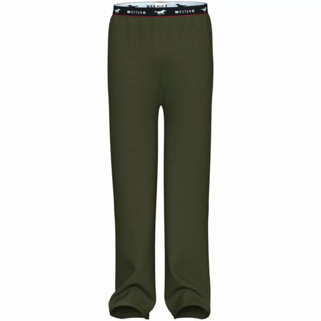 MUSTANG Loungepants Long Pants Lounge Hose Trousers Freizeithose roter Kont günstig online kaufen