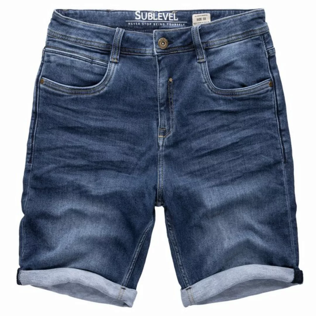 SUBLEVEL Shorts Sweat Shorts Jeans Kurze Hose Bermuda Sweatpants günstig online kaufen