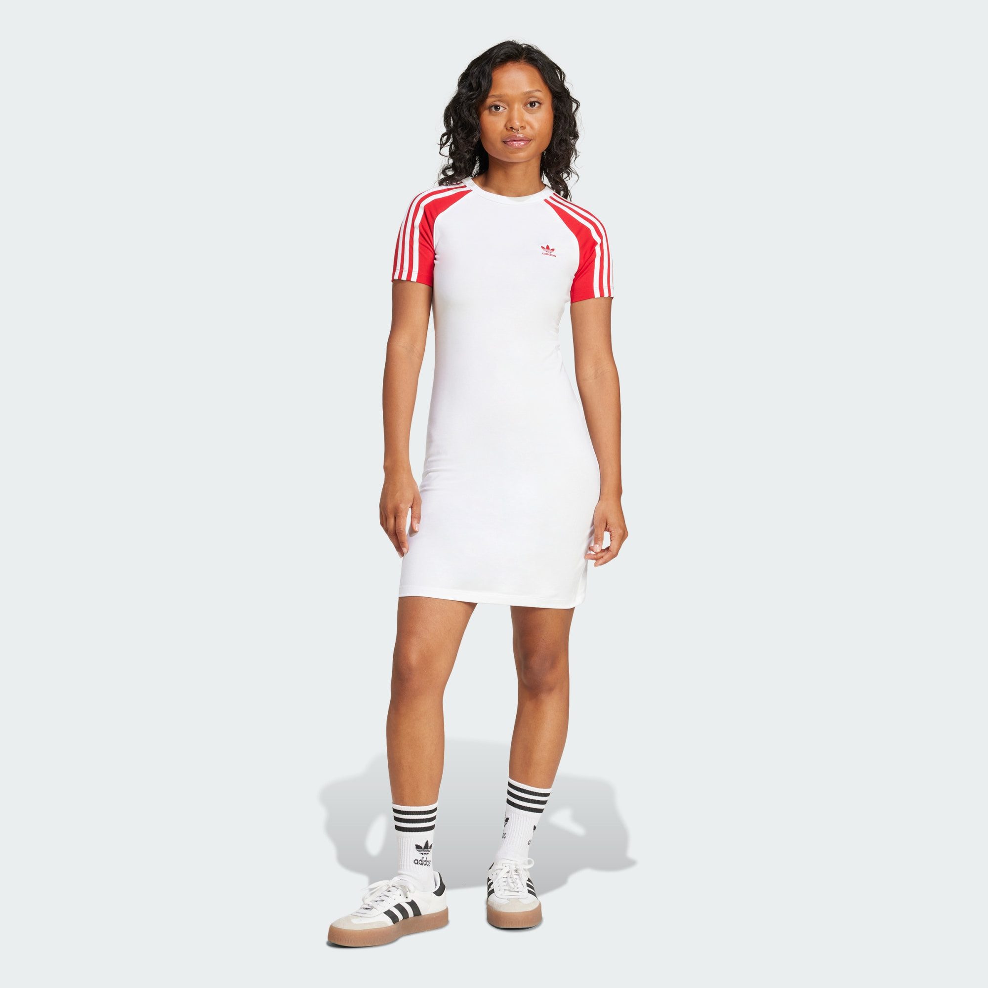 adidas Originals Midikleid ADICOLOR 3-STREIFEN RAGLAN günstig online kaufen