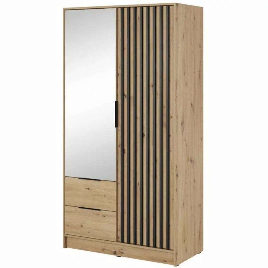 Beautysofa Schiebetürenschrank Kelly (Schrank mit Lamellen, Garderobe mit S günstig online kaufen