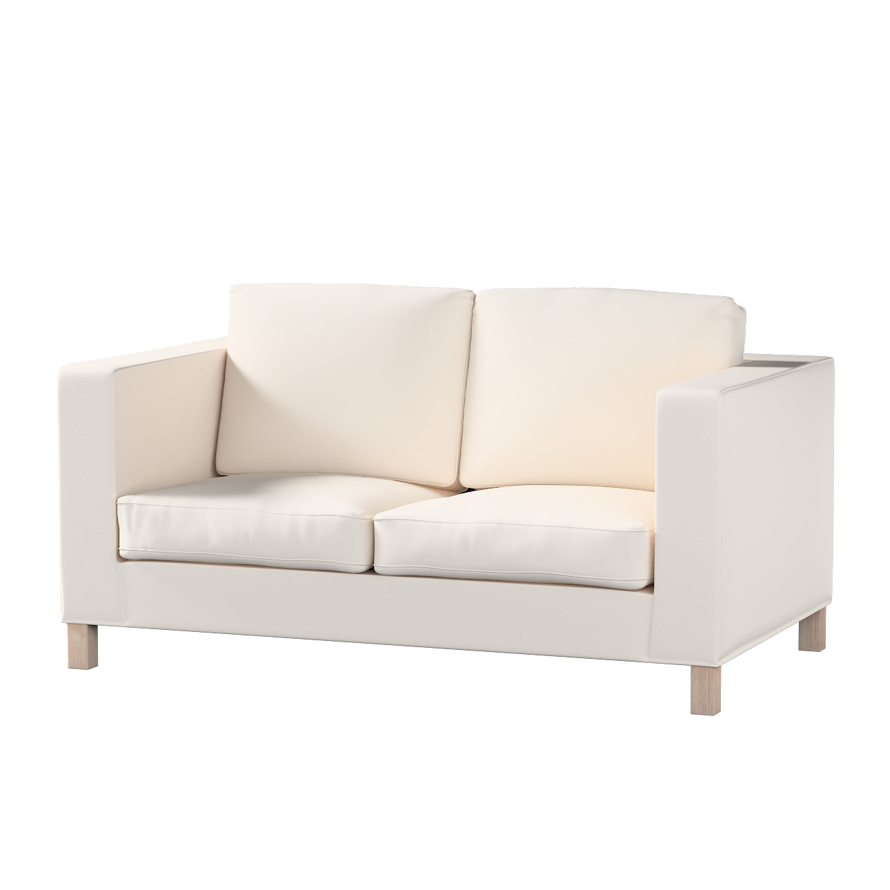 Bezug für Karlanda 2-Sitzer Sofa nicht ausklappbar, kurz, naturweiß, 60cm x günstig online kaufen