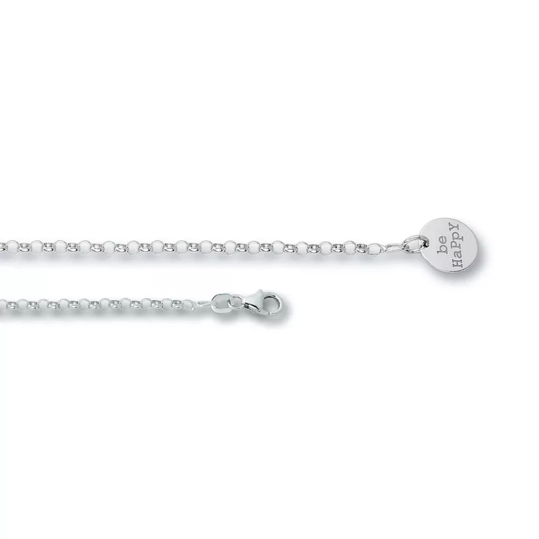 ONE ELEMENT Fußkette "Be Happy Fußkettchen aus 925 Silber 25 cm Ø", Damen S günstig online kaufen