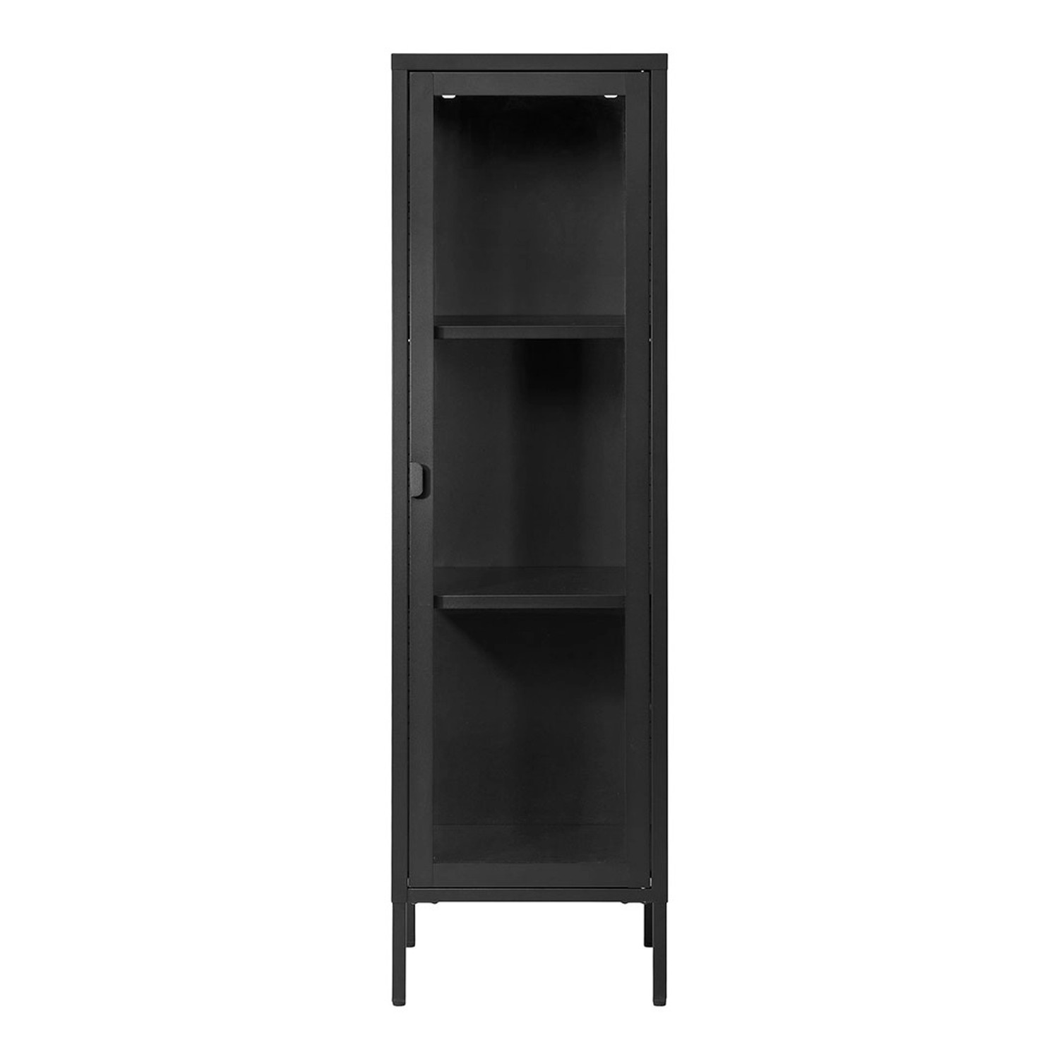 ebuy24 Brisbane1 Vitrinenschrank 1 Glas Tür Schwarz günstig online kaufen
