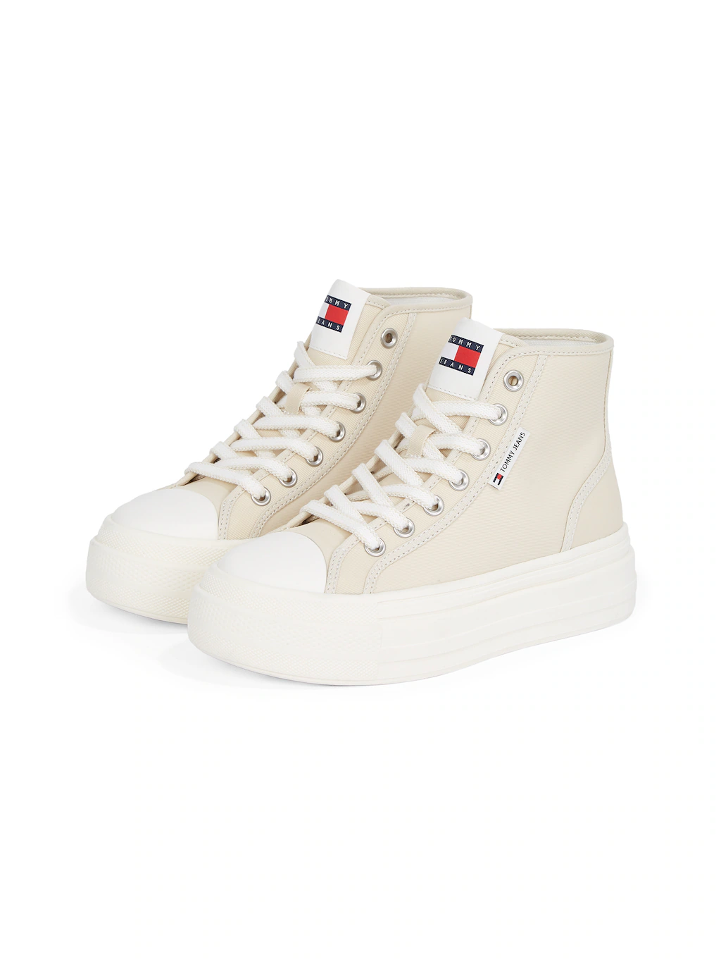 Tommy Jeans Plateausneaker "TJW FOXING FLATFORM SNEAKER HIGH", Freizeitschu günstig online kaufen