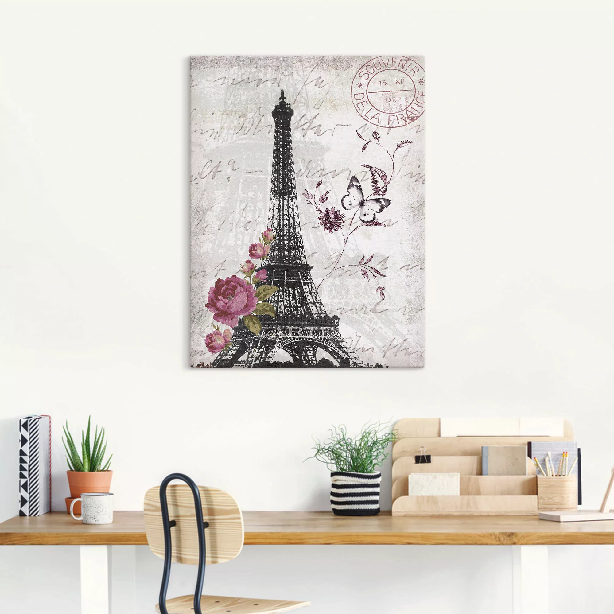 Artland Wandbild »Eiffelturm Grafik«, Bilder von Europa, (1 St.), als Alubi günstig online kaufen