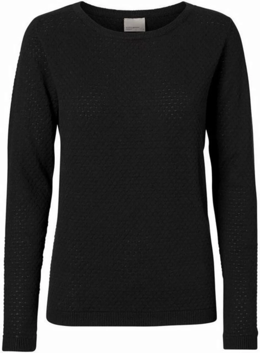 Vero Moda Rundhalspullover VMCARE STRUCTURE LS O-NECK BLOUSE aus Bio-Baumwo günstig online kaufen