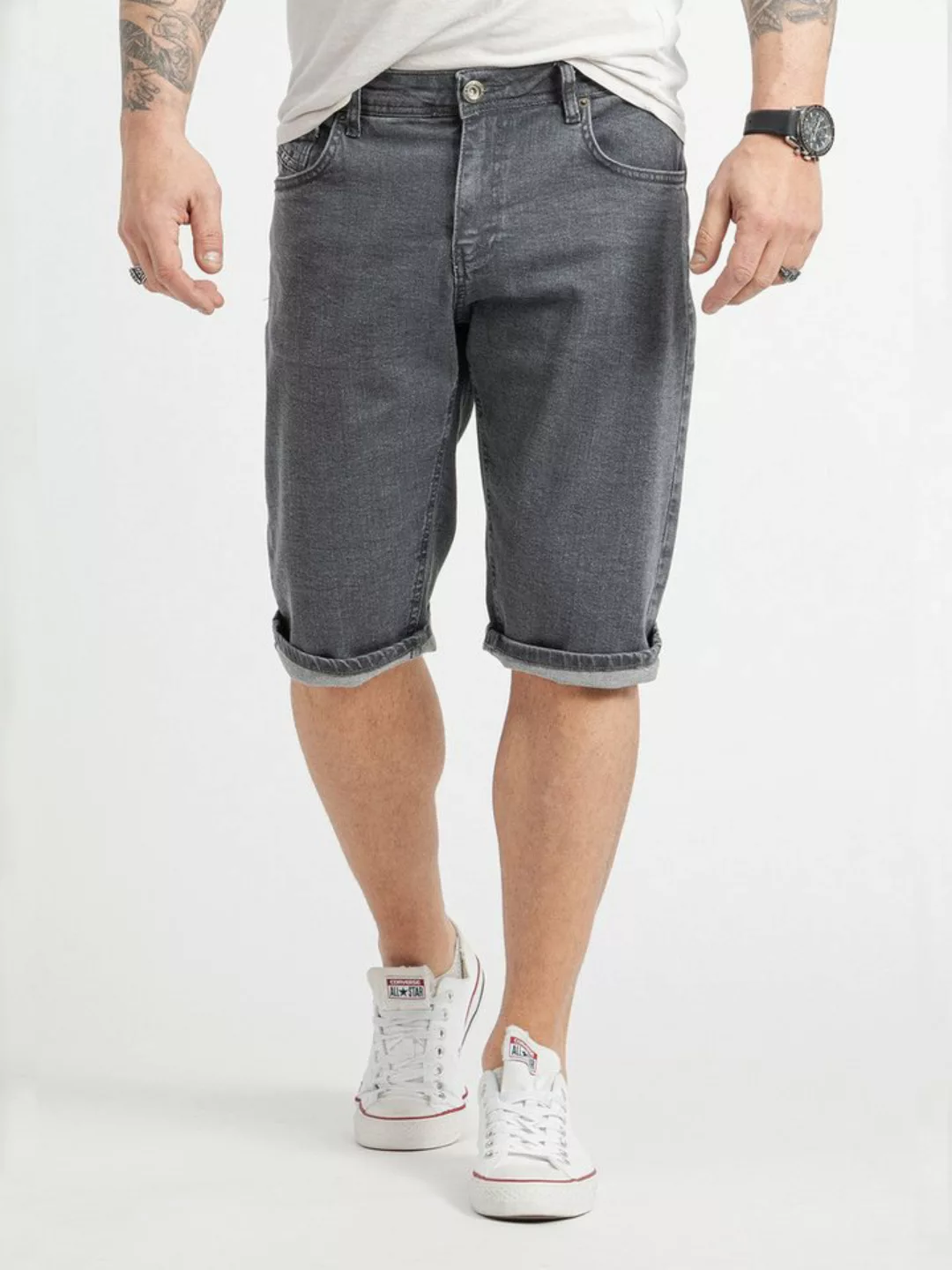 Rock Creek Bermudas Herren Shorts Jeansshorts Denim Grau RC-2427 günstig online kaufen