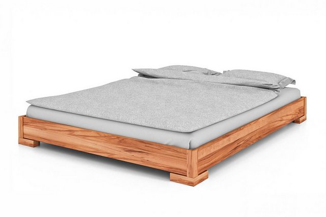 Natur24 Einzelbett Bett Bento 2 Sonderlänge 120x190 Kernbuche ohne Kopfteil günstig online kaufen