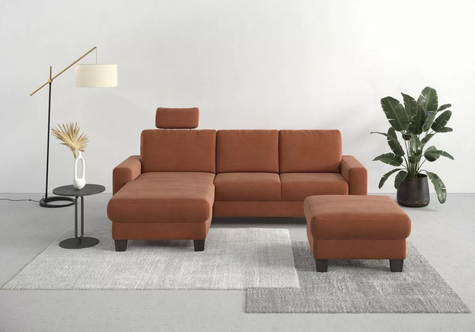 Home affaire Ecksofa Summer L-Form, mit Recamiere, mit oder ohne Bettfunkti günstig online kaufen