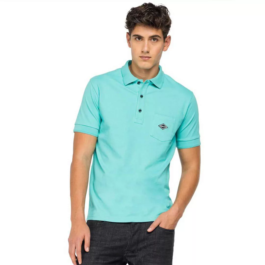 Replay Kurzarm Polo Shirt M Mint günstig online kaufen