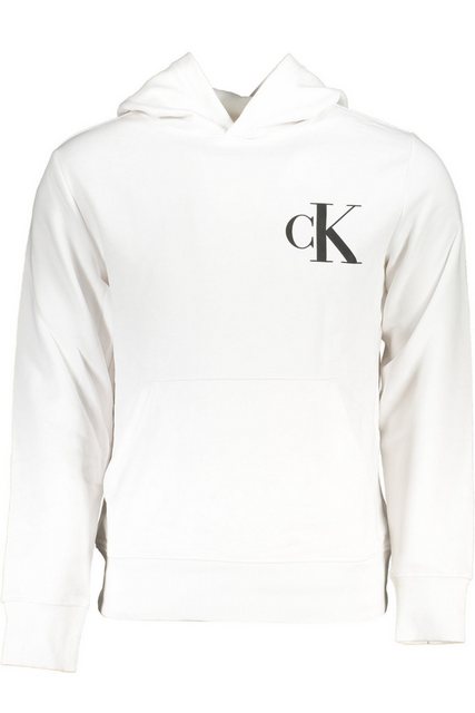 Calvin Klein Jeans Sweatshirt Weißes Herren-Sweatshirt mit Kapuze günstig online kaufen