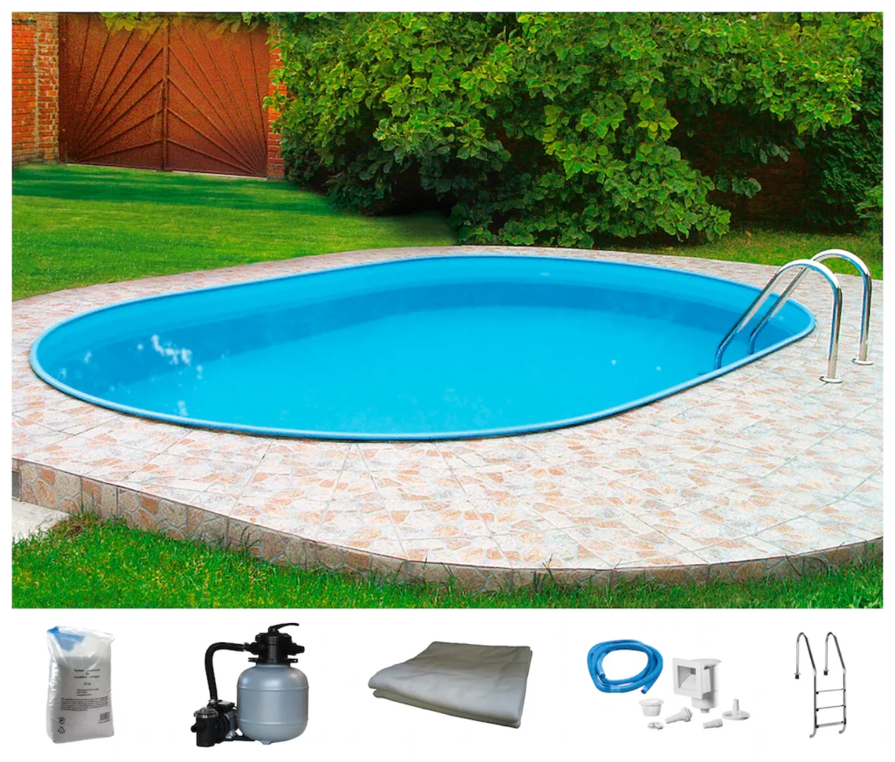 my POOL BWT Ovalpool "PREMIUM", (Komplett-Set, 6 tlg.), Höhe 135 cm, in ver günstig online kaufen