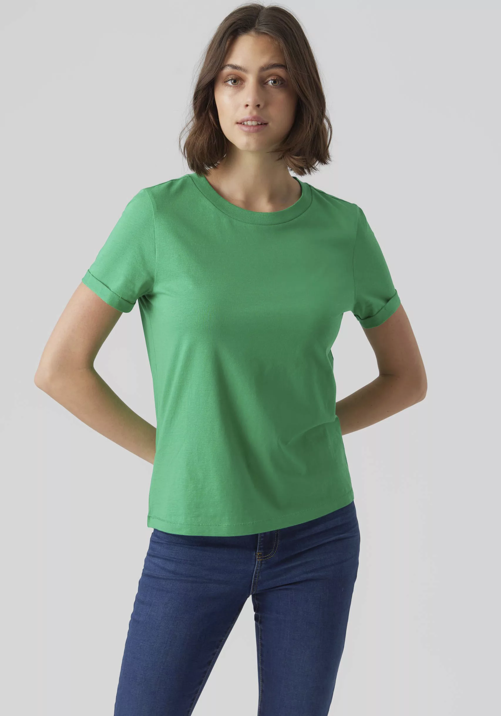 Vero Moda Damen Rundhals T-Shirt VMPAULA günstig online kaufen