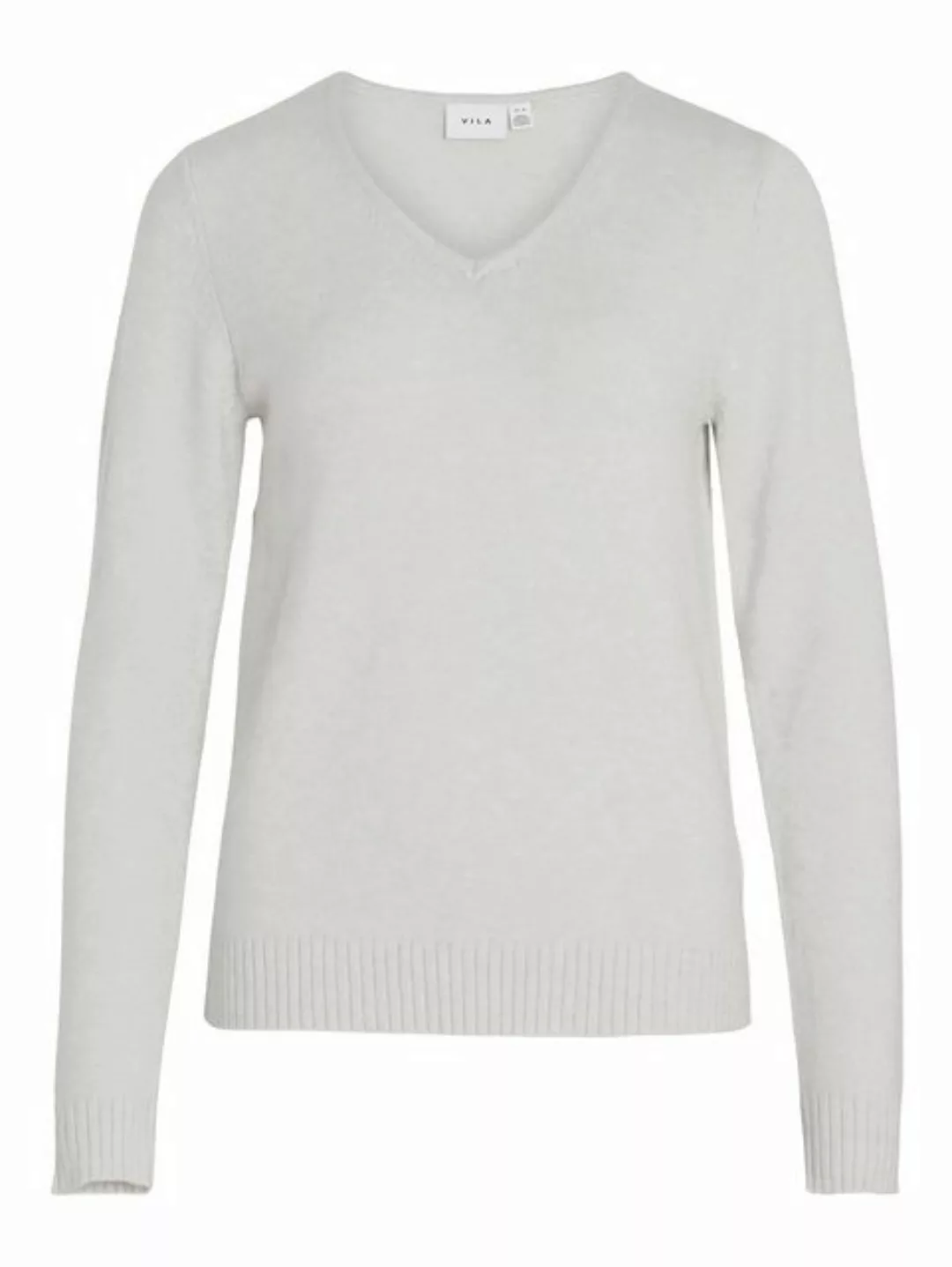 Vila Ril Langarm-pullover Mit V-ausschnitt XL White Alyssum günstig online kaufen