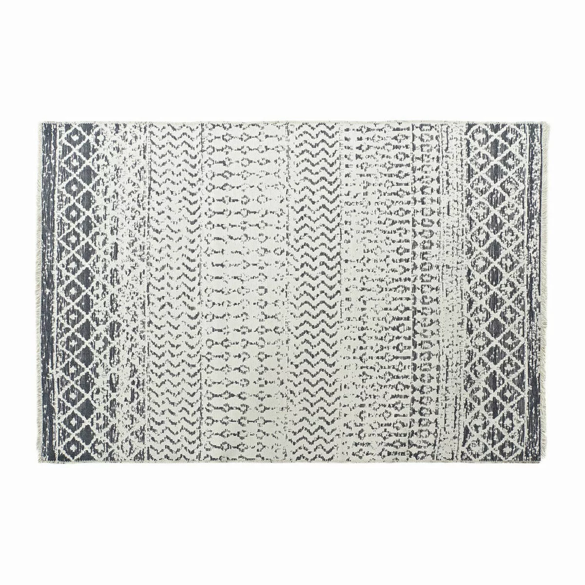 Teppich Dkd Home Decor Weiß Grau Polyester Baumwolle (160 X 230 X 1 Cm) günstig online kaufen