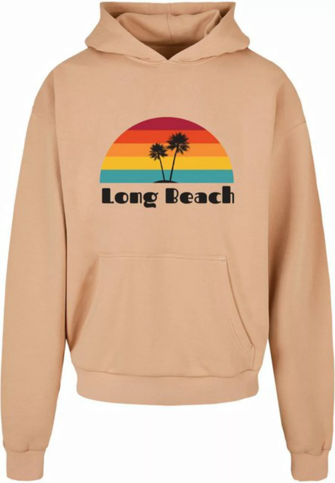 Merchcode Kapuzensweatshirt "Merchcode Herren Long Beach Ultra Heavy Hoody" günstig online kaufen