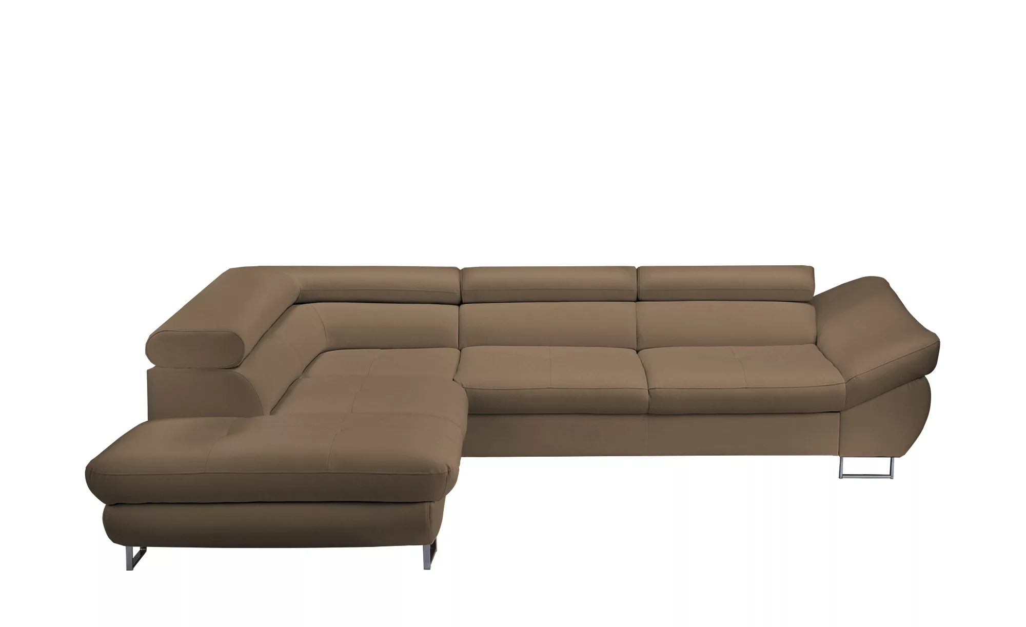 switch Ecksofa aus Kunstleder Fabio ¦ beige ¦ Maße (cm): B: 280 H: 69 T: 23 günstig online kaufen