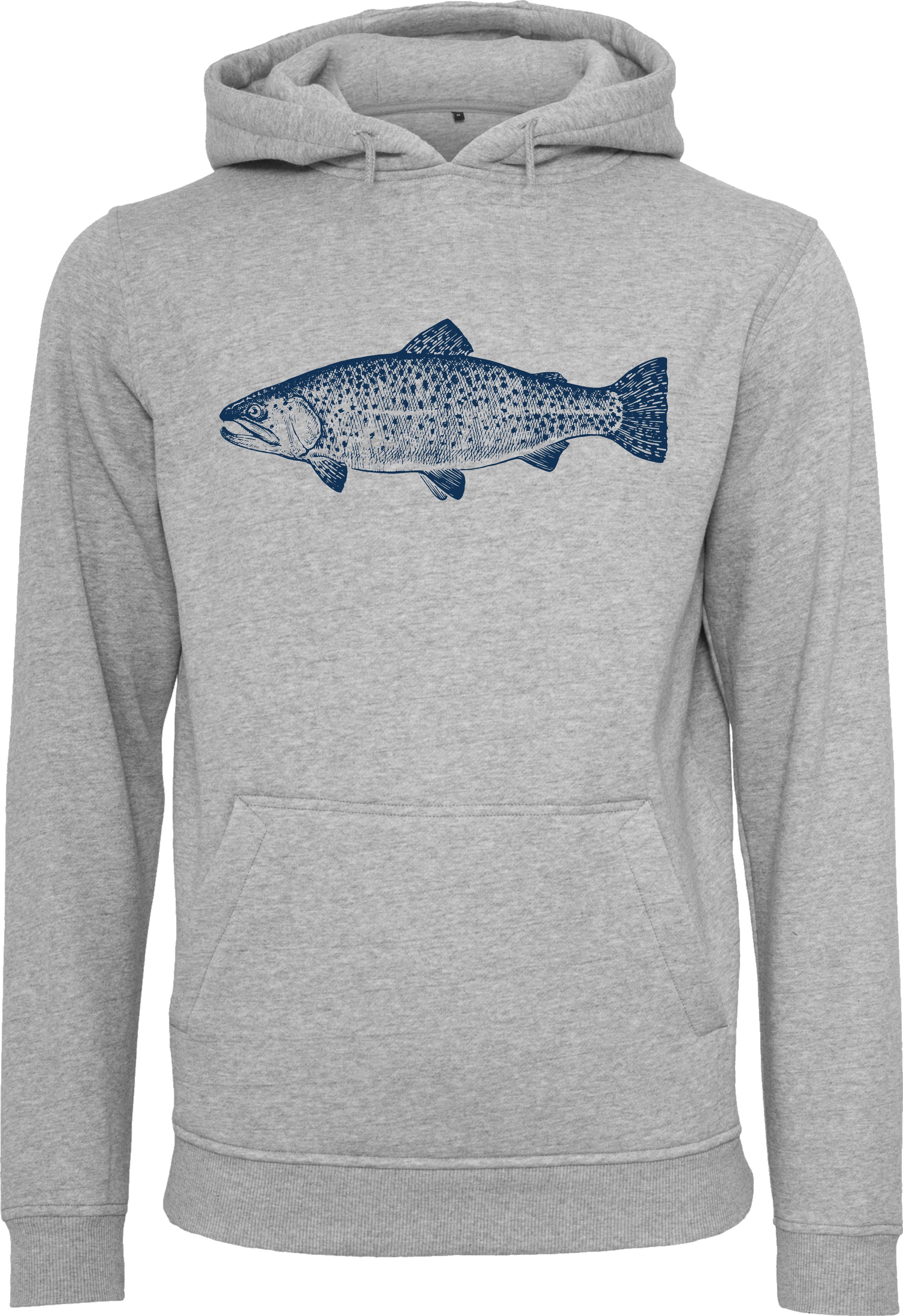 Baddery Kapuzenpullover Angler Hoodie: "Forelle" - günstig online kaufen