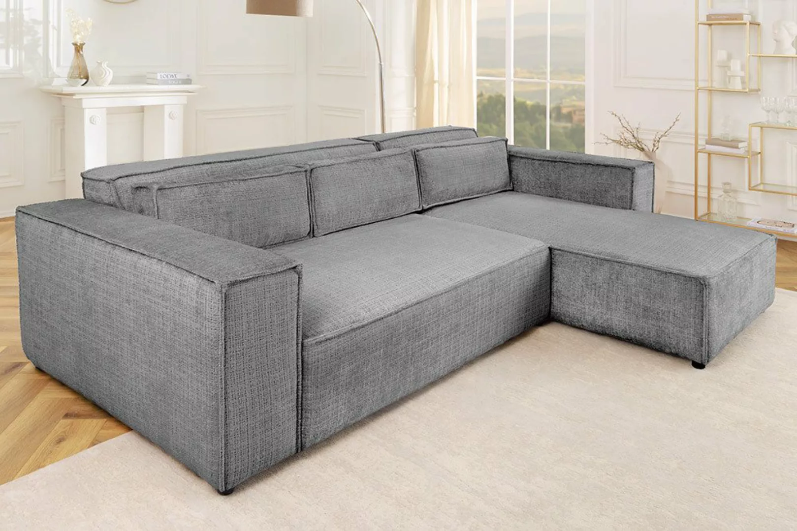 riess-ambiente Ecksofa BOSSA NOVA 265cm grau, Einzelartikel 1 Teile, Wohnzi günstig online kaufen