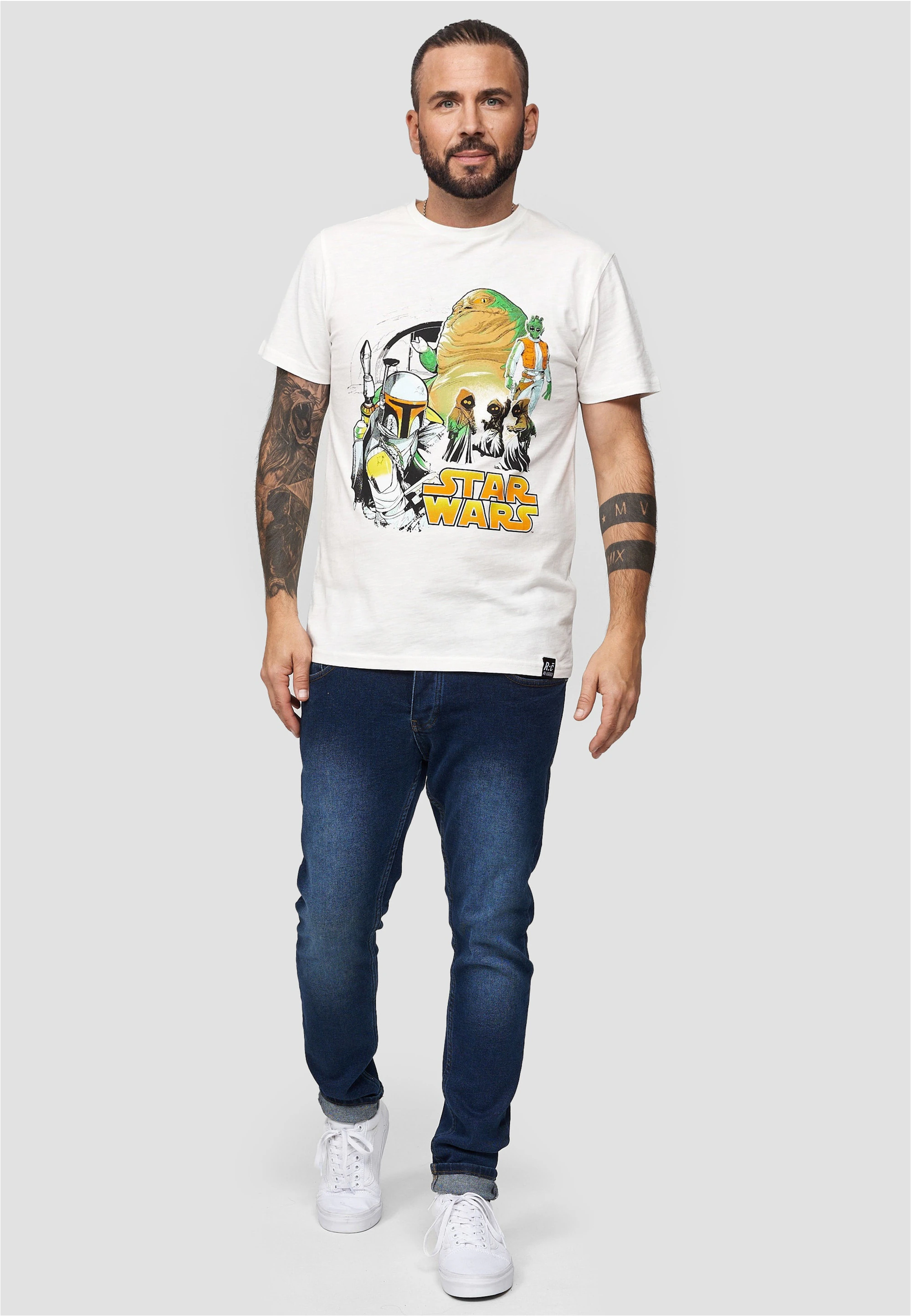 Recovered T-Shirt "Star Wars Jaba Group", (1 tlg.), mit coolem Star Wars-Pr günstig online kaufen
