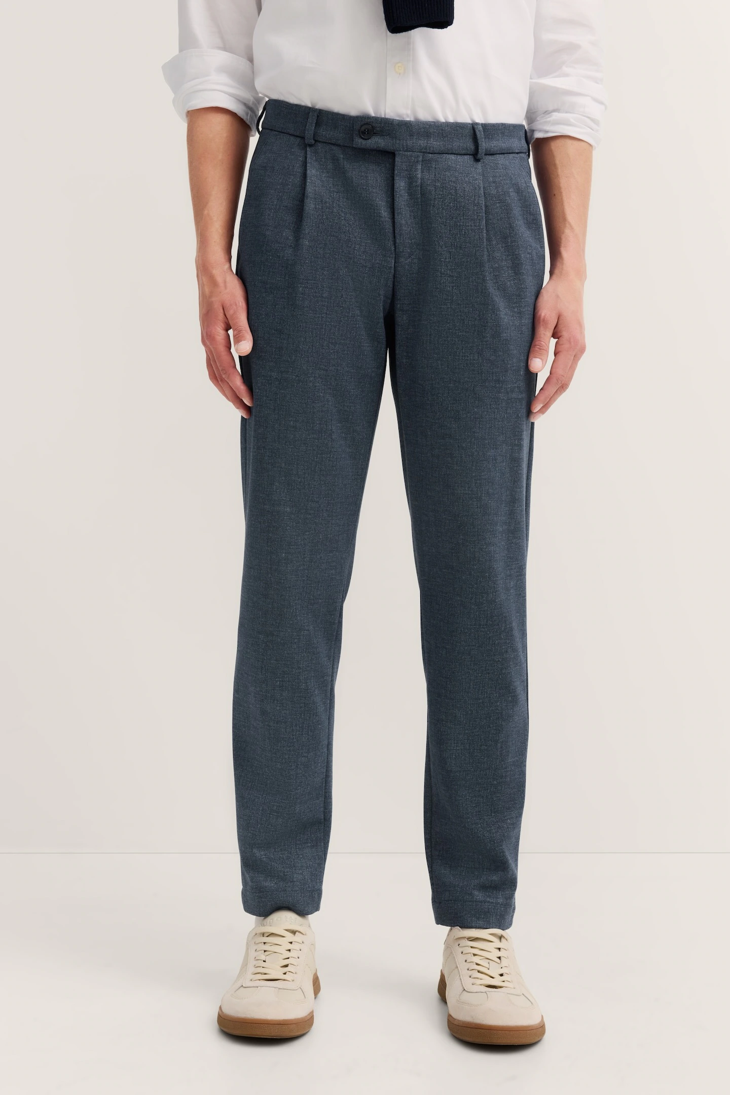 bugatti Bundfaltenhose "Tapered Fit", mit Flexcity Jersey Stretch günstig online kaufen