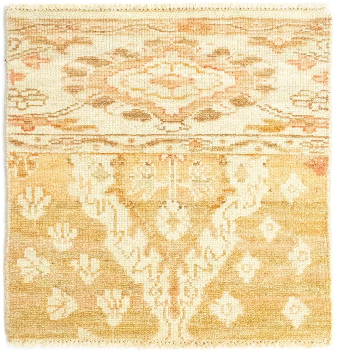 morgenland Wollteppich »Designer Teppich handgeknüpft beige«, quadratisch, günstig online kaufen