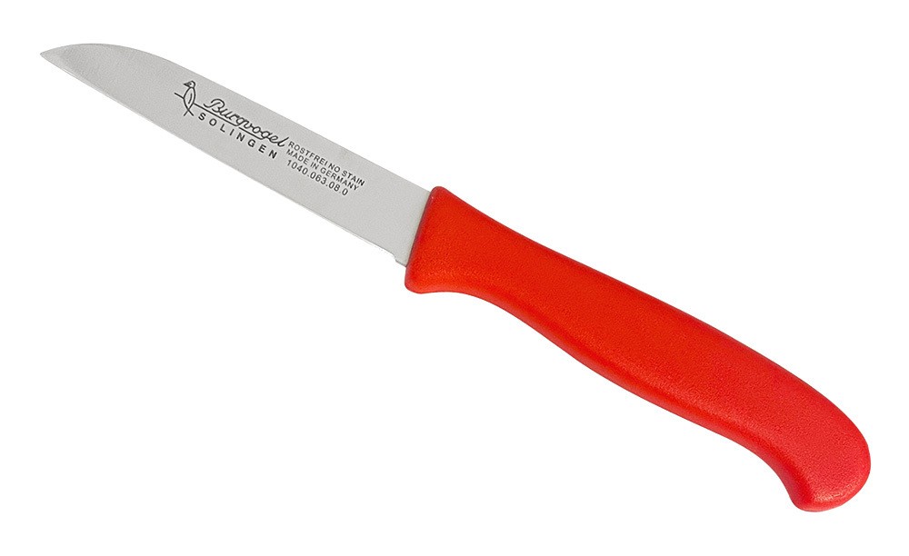 Burgvogel Gemüsemesser Kunststoffgriff Rot Küchenmesser 8 cm günstig online kaufen