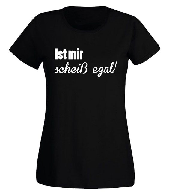 G-graphics Print-Shirt Damen T-Shirt - Ist mir scheiß egal! Slim-fit-Shirt, günstig online kaufen