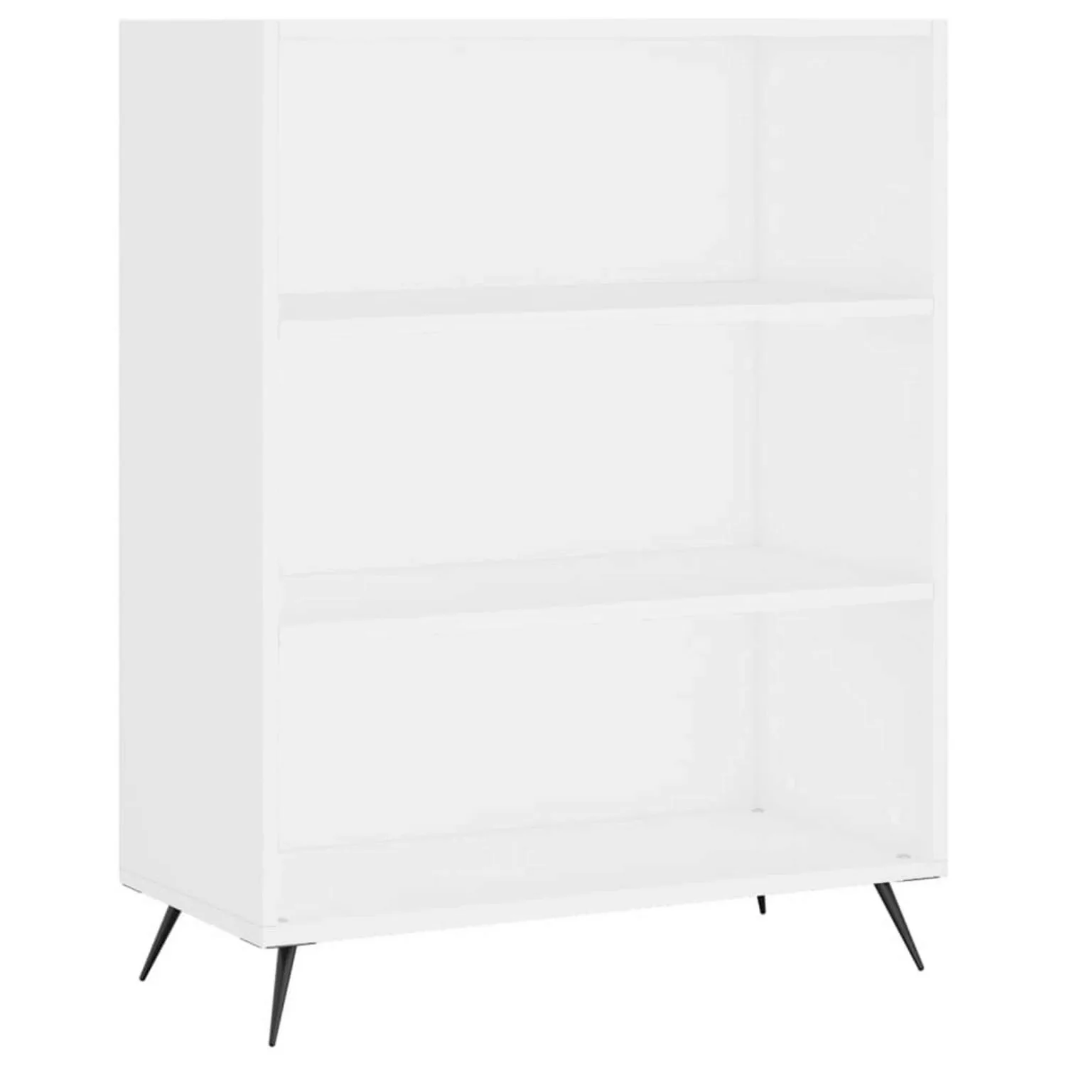 VidaXL Bücherregal Metall Weiß 69,5x32,5x90 cm Holzwerkstoff günstig online kaufen