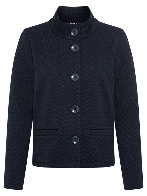 Olsen Jerseyblazer mit Stehkragen und Knopfleiste günstig online kaufen