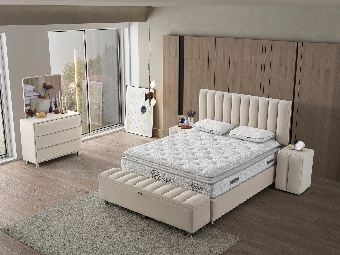 Sitheim-Europe Boxspringbett Boxspringbett Design RELAX Bett inkl Matratze günstig online kaufen