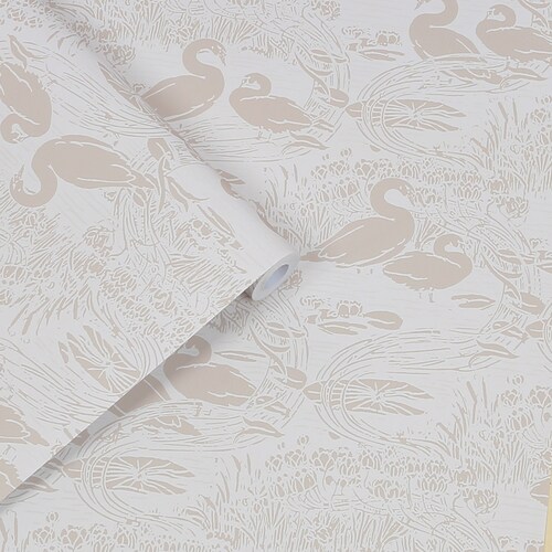 LAURA ASHLEY Vliestapete »Swans«, 10mx52cm günstig online kaufen