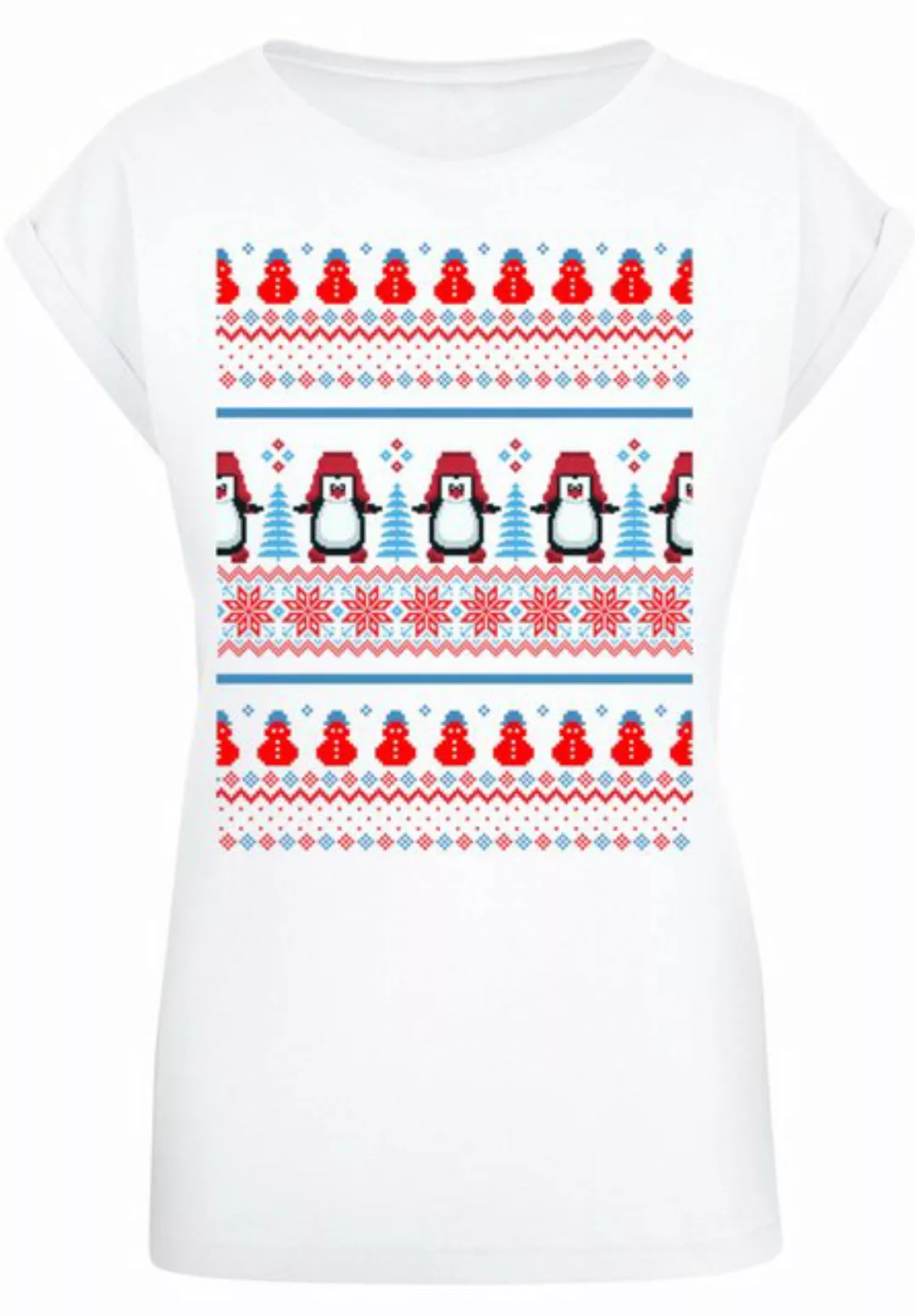 F4NT4STIC T-Shirt "Christmas Pinguin Muster", Print günstig online kaufen