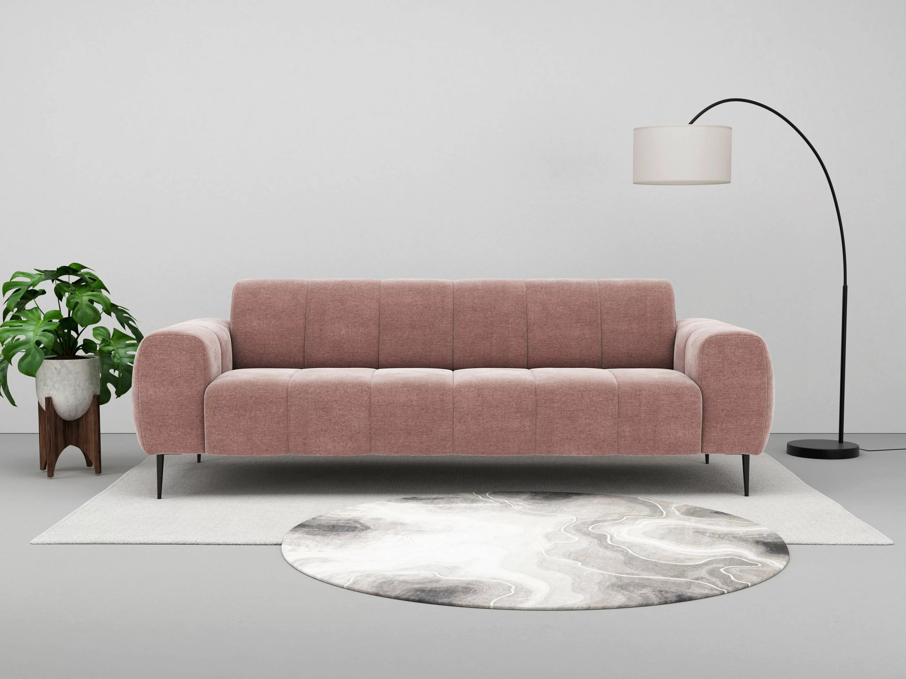 Leonique 3-Sitzer "Ondria", Sofa mit exzellentem Sitzkomfort und modernem D günstig online kaufen