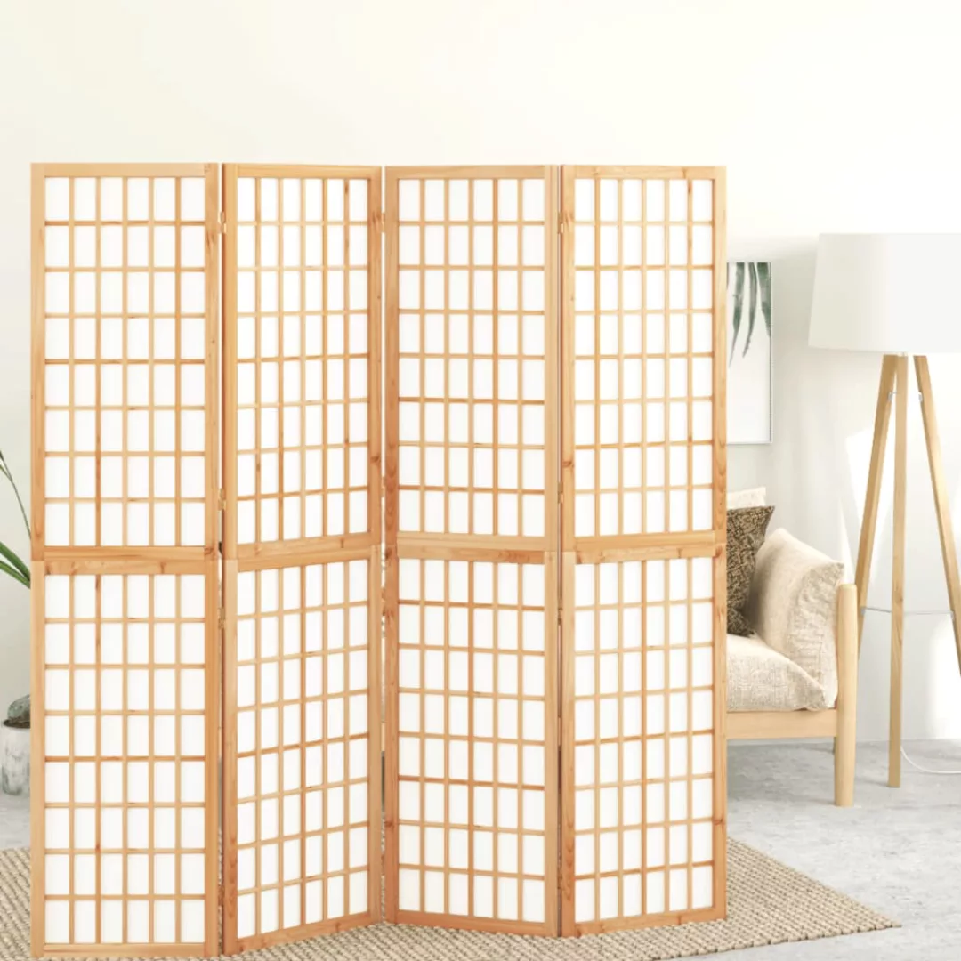 Vidaxl 4-tlg. Paravent Japanischer Stil Faltbar 160x170 Cm günstig online kaufen