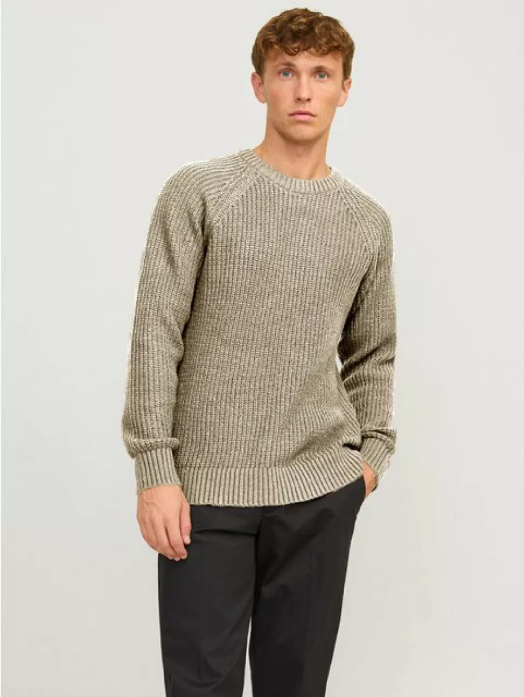 Jack & Jones Rundhalspullover JJJONES KNIT CREW NECK günstig online kaufen