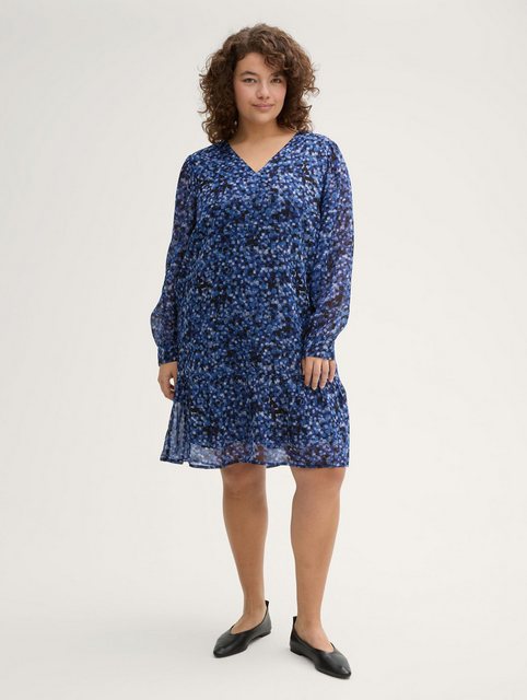 TOM TAILOR PLUS Sommerkleid Plus Size - Kleid mit Volants mit Volants günstig online kaufen